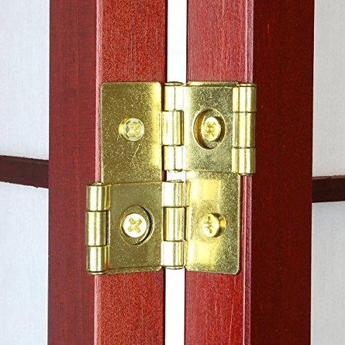 Magshion Oriental Room Divider Hardood Shoji Screen (Cherry, 4-Panel)