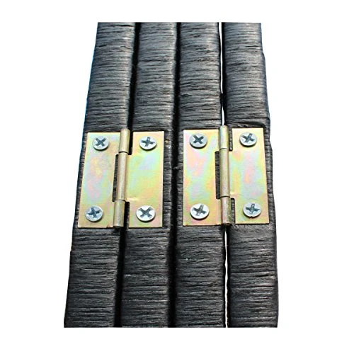 BMS 4 Panel Folding Wooden Screen Room Divider Wood Mesh Woven Design Best Massage - Image 4