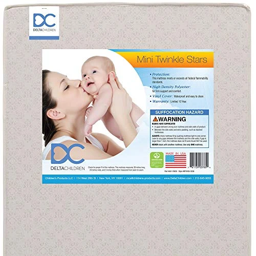 Delta Children Twinkle Stars 4" Mini Crib Mattress,Firm - Image 7