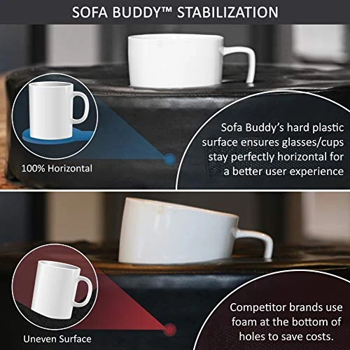 MOOKUNDY - Introducing Sofa Buddy - Convenient Couch Cup Holder, Couch Caddy, Sofa Cup Holder. The Perfect Couch Accessory - Image 2