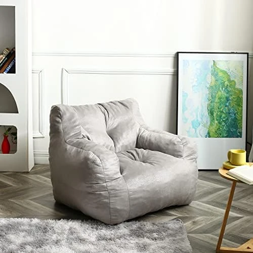 N&V Bean Bag Chair Giant High-Density Foam Filling Sofa For Teens, Adults To Gaming, Reading, And Watching TV - Image 7