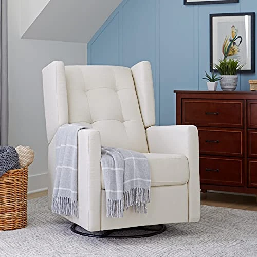 DaVinci Maddox Recliner And Swivel Glider In Natural Oat, Greenguard Gold & CertiPUR-US Certified - Image 2