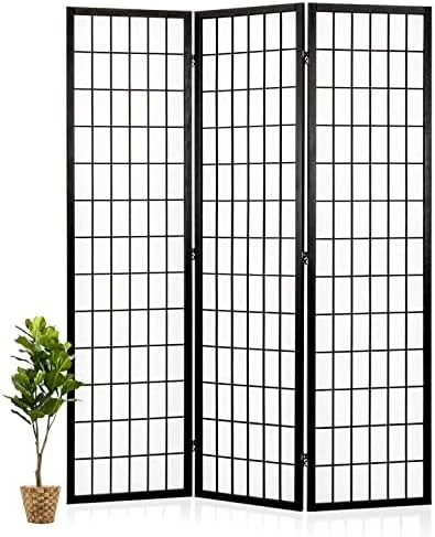 Salfanre Divider For Room Separation, 4 Panel Room Divider, Japanese Room Dividers, Shoji Screen, Folding Screen, 5.6 Ft, Natural - Image 10