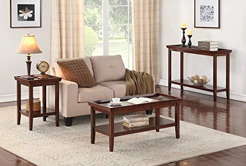 Convenience Concepts Ledgewood Console Table With Shelf, Espresso - Image 6