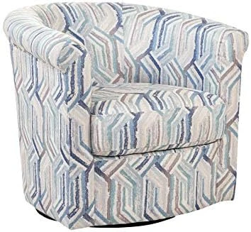 GRAFTON HOME Marvel Swivel Chair, 30D 30W 29H, Slate Splatter - Image 13