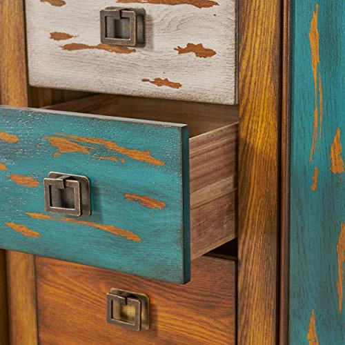 Christopher Knight Home Everest 4 Drawer 2 Door Cabinet, Multicolor - Image 5