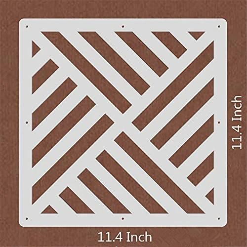 BMIDRUT 12Pcs/Set Hanging Room Divider White DIY Panel Screens Partition Wall Dividers Room Decorative With All Accessories 11.4x11.4 Inch (M6) - Image 5