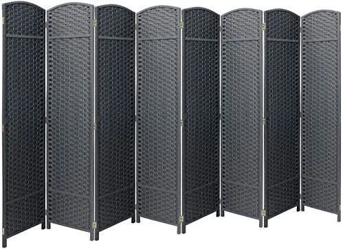 Sorbus Room Divider Privacy Screen, 6 Ft. Tall Extra Wide Foldable Panel Partition Wall Divider, Double Hinged Room Dividers And Folding Privacy Screens (White) - Image 8