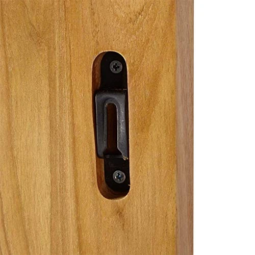 Signature Hardware 412404 Wulan 21-3/4" Teak Wood Bathroom Shelf - Image 2