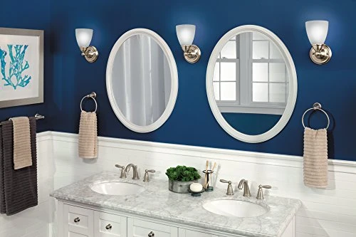 Moen YB2286BN Brantford Collection Traditional Single Post Bathroom Hand -Towel Ring, Brushed Nickel