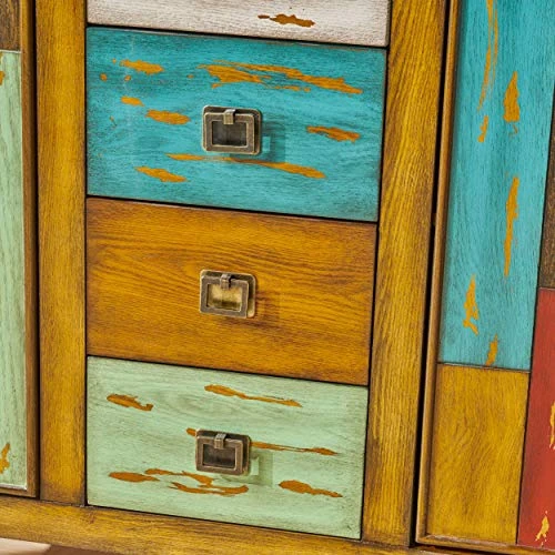 Christopher Knight Home Everest 4 Drawer 2 Door Cabinet, Multicolor - Image 4