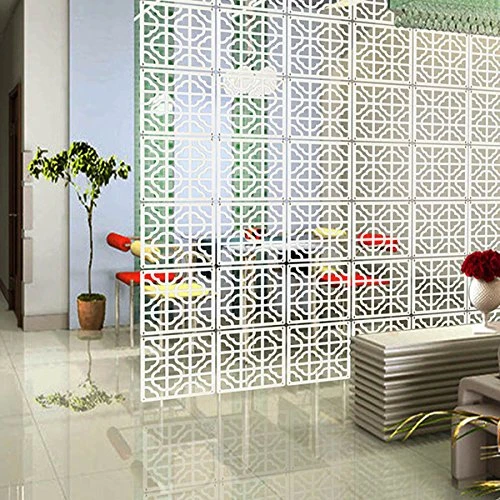 Hanging Room Divider - 10Pieces Wood-Plastic Hanging Screen Panel Room Home Hotel Safety Partition - Image 4