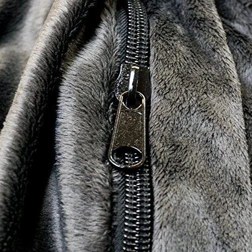 ULTIMATE SACK Lounger Bean Bag Chair: Giant Foam-Filled Furniture - Machine Washable Covers, Double Stitched Seams, Durable Inner Liner, And 100% Virgin Foam. Corner Chair. (Charcoal, Fur) - Image 4