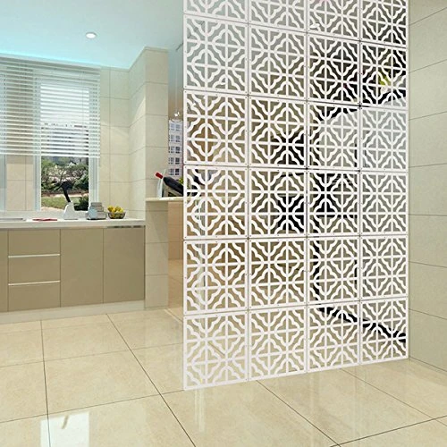Hanging Room Divider - 10Pieces Wood-Plastic Hanging Screen Panel Room Home Hotel Safety Partition - Image 3