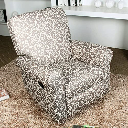 JC Home BT-R8389A30 Recliner, Gray And White - Image 4