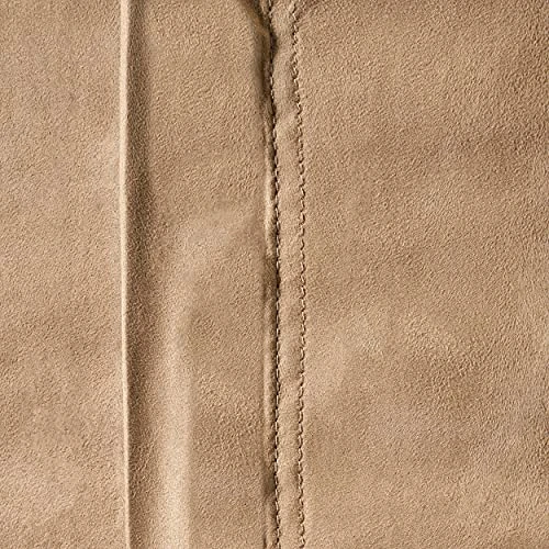 Great Deal Furniture Flora Traditional 6.5 Foot Suede Bean Bag (Cover Only), Tuscany - Image 6