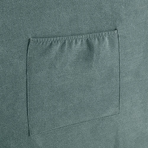 Suwoic Swivel Glider For Nursery, Retro Style Rocking Chair, Living Room, Bedroom, Light Blue - Image 5