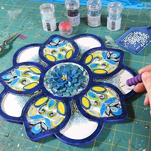 Welled Wood Surface, Pinwheel Shaped, 10" X 9.68", For Wooden Trays, Crafts And Decorations, Welled Center For Resin Design Or Paint - For Decoupage, Engraving, Wood Burning - Image 4