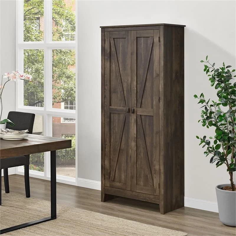 Ameriwood Home Farmington Wide Storage Cabinet, 31.5", Rustic - Image 4