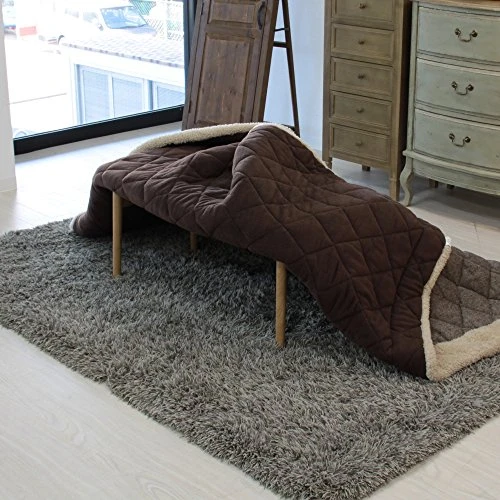 AZUMAYA ELFI-901OAK Folding Legs Kotatsu Heater Table, W36.0 X D20.0 X H14.5 Inches, Natural Wooden Material, Home And Living, Natural Oak Wooden Color - Image 3