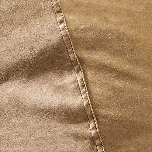 Great Deal Furniture Flora Traditional 6.5 Foot Suede Bean Bag (Cover Only), Tuscany - Image 3