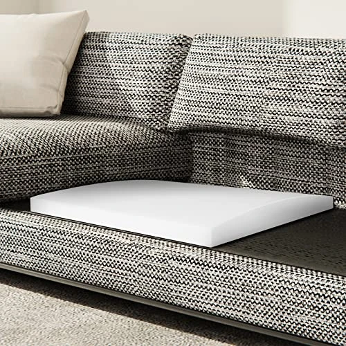 E-SDS Curve Furniture Seat, High-Density Foam Cushion Couch Cushion Support Soft Cushion Sag Repair Replacement For Sofa Couch Loveseat Chair(2" X 20" X 20", Set Of 2) - Image 6
