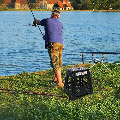 Maddott Super Strong Folding Step Stool,11x8.5x15inch, Holds Up To 250 Lb, Black - Image 2