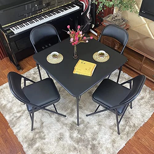 GIVIMO Folding Chairs With Padded Seats 4 Pack Black Metal Padded Folding Chair With Steel Frame For Events Office Wedding Party, 330 Pound Capacity - Image 2