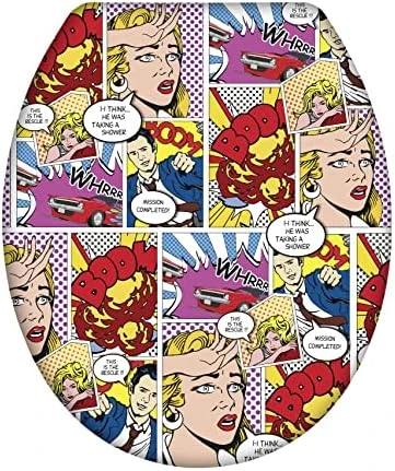 WENKO Toilet Seat Orchid-rustproof Stainless Steel Mounting, 37.5 X 44.5 X 10 Cm, Multicolor - Image 7